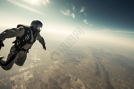 终极冲刺的跳伞运动员图片