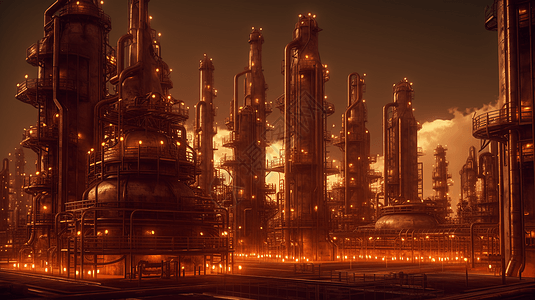 炼油厂场景图片