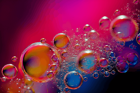 透明彩色泡沫图片