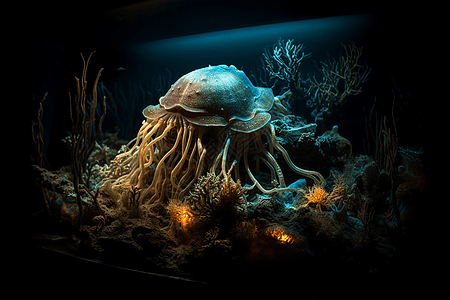 海底的生物样本图片
