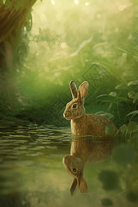 大自然可爱的兔子图片