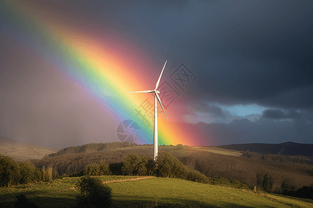 新能源风车发电图片