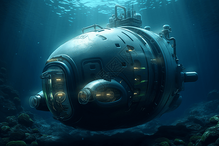 水下机器人背景图片