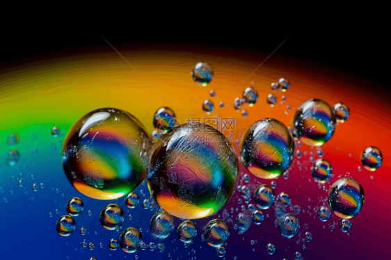 圆形透明肥皂泡图片