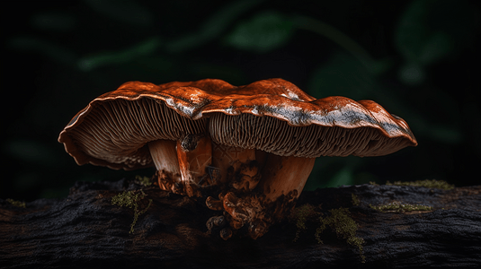 森林的蘑菇背景图片