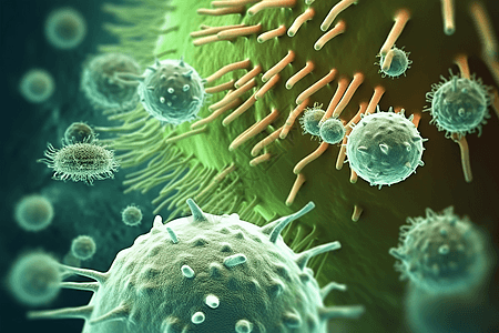细菌病原体3D渲染概念图图片