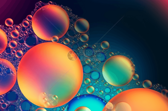 气泡纹理抽象艺术图片