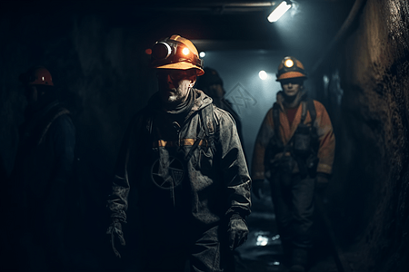 工人在地下隧道图片