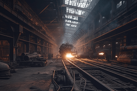 钢厂场景图片