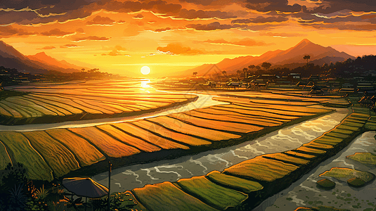 壮观的水稻图片