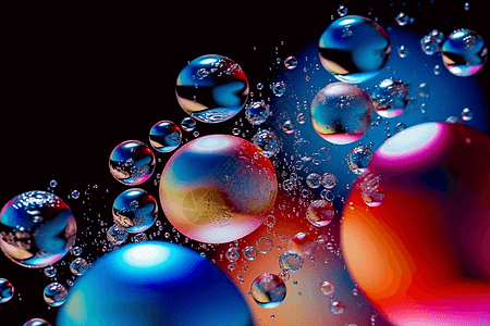 彩色的泡泡图片