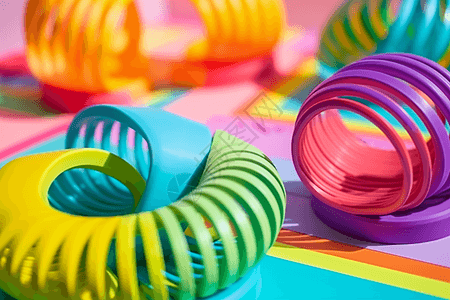 色彩鲜艳的塑料玩具图片