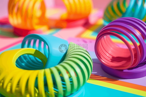 色彩鲜艳的塑料玩具图片