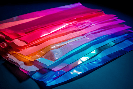 塑料片的色彩碰撞图片
