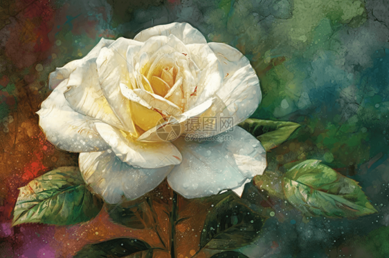 美丽的白色玫瑰图片
