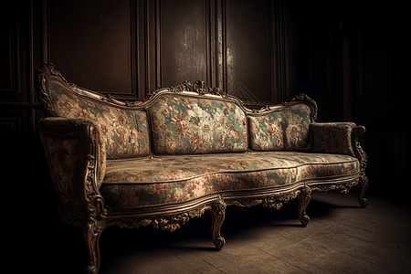 古董欧式沙发背景图片