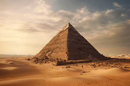 古埃及金字塔场景图片