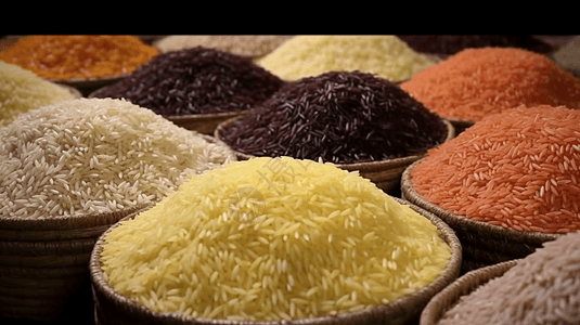杂交水稻粮食品种特写图图片