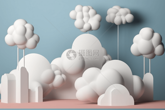 3d白云模型图片