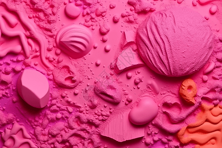 海绵纹理粉色背景图片