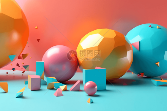 3d渲染创意壁纸背景图片