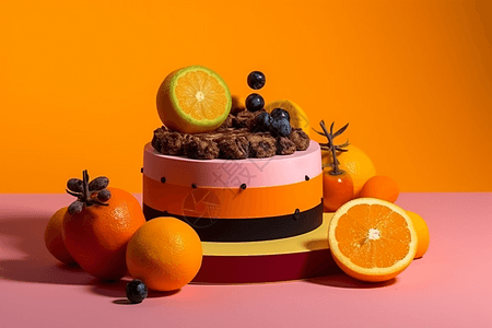 水果蛋糕3d模型图片