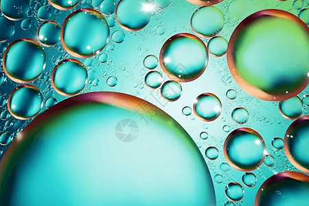 气泡液体多色背景图片