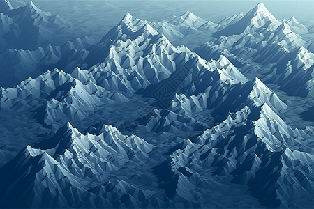 像素艺术雪山景观图片