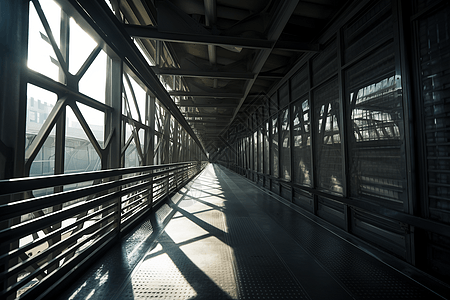 钢桥低角度图片