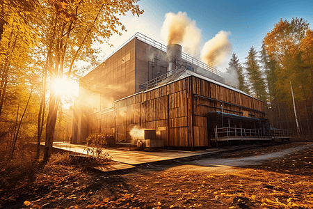 木材气化发电厂图图片
