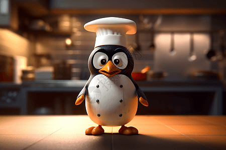 优秀的企鹅厨师图片
