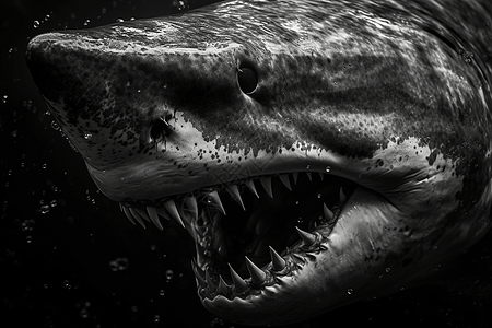 凶残巨大的鲨鱼图片