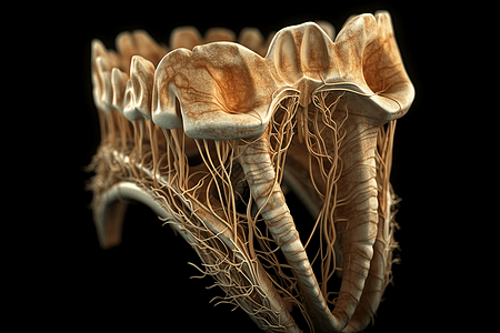牙根的根部特征图片