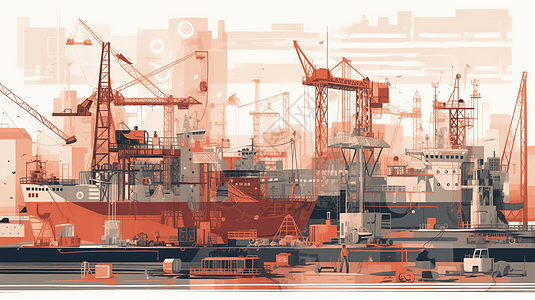 造船厂大型船舶图片