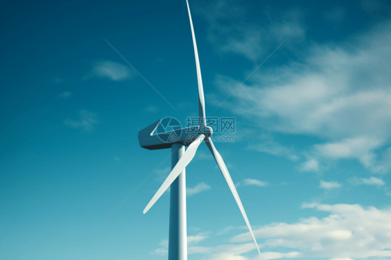 一个独立的风力发电机图片