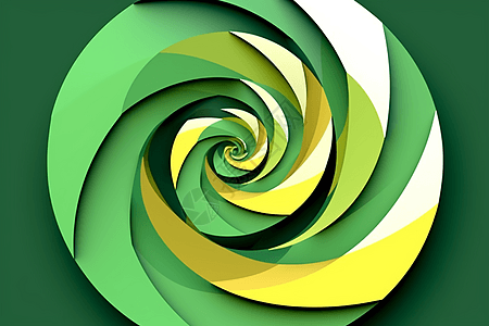 绿色黄色螺旋设计图片