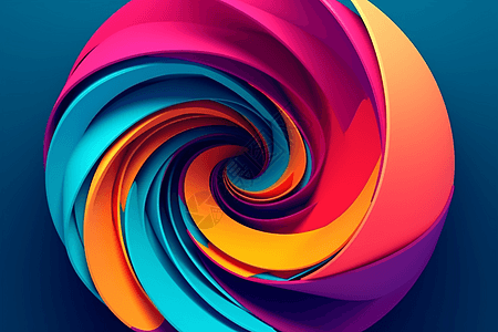 彩色螺旋背景图片