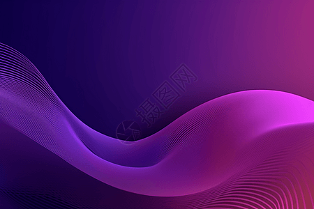 紫色动态波3d渲染背景图片