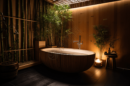 日式浴缸图片