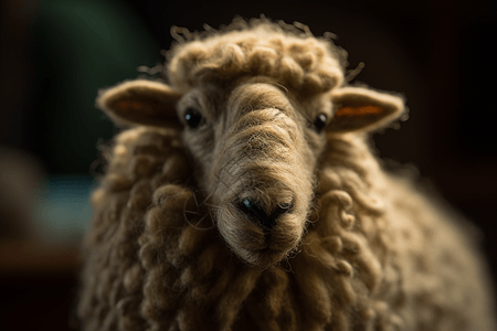 毛毡绵羊图片