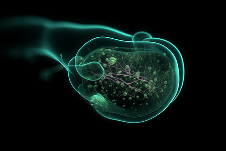科幻的胆囊器官功能高清图片