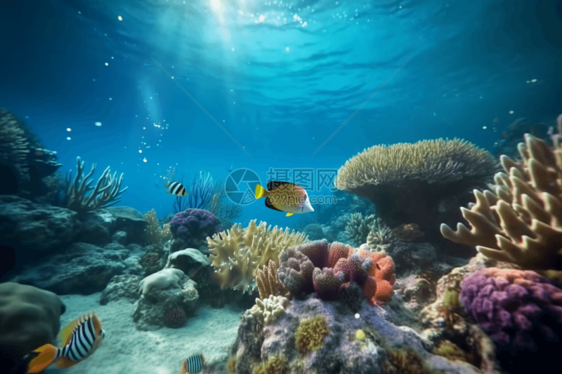 清晰的AR海底世界图片