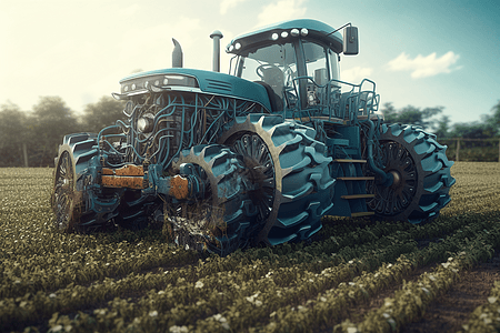 智能农业机器背景图片