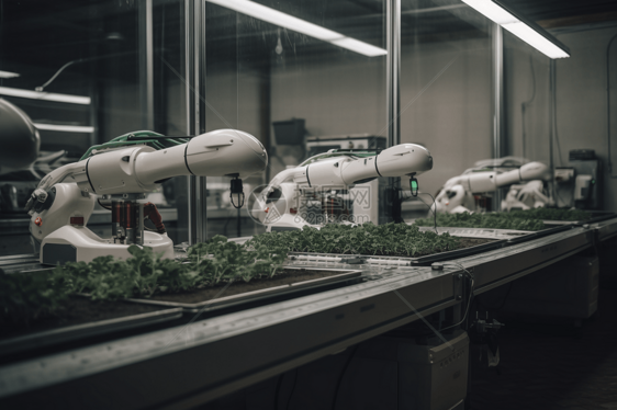 农业机器人种植作物图片