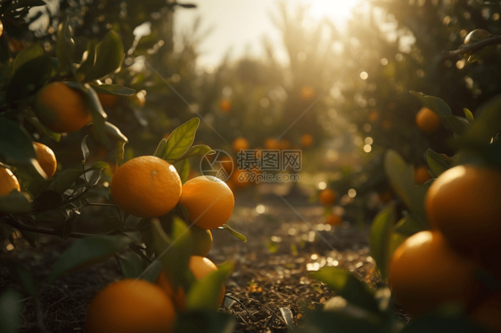 橘子果林图片