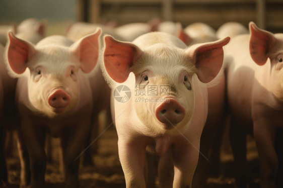 猪群养殖图片