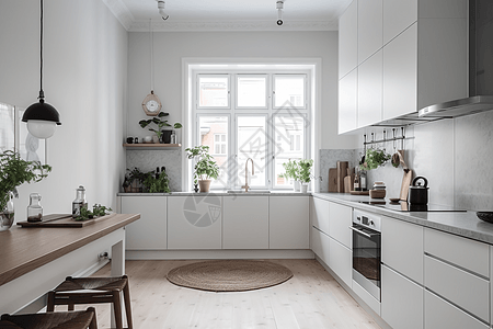 白色的厨房高清设计图片