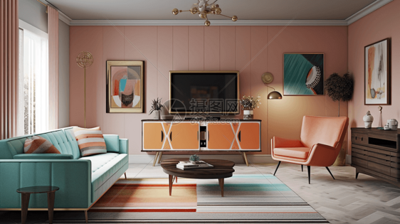 融合了现代家具的室内设计图片