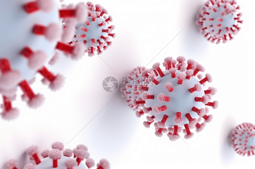 白色的病毒效果图图片