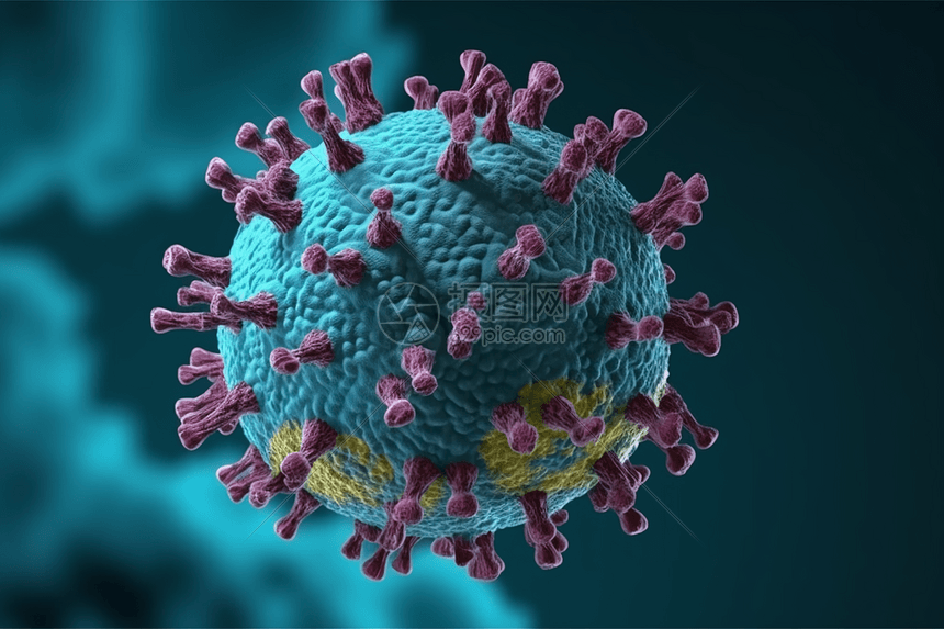 病毒示意图图片